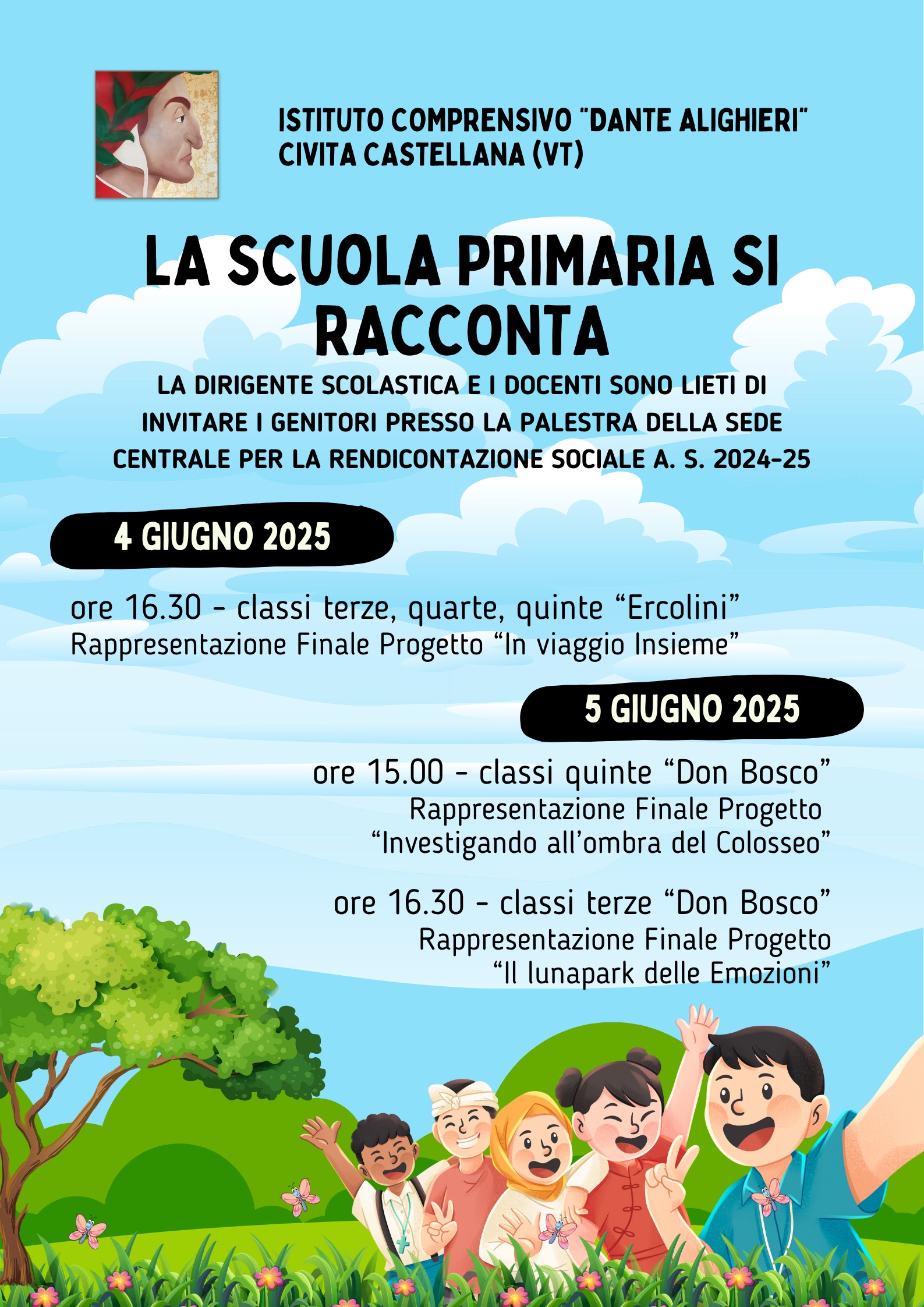 LA SCUOLA PRIMARIA SI RACCONTA – 4 E 5 GIUGNO 2025
